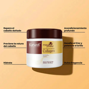 ✨♥️MASCARILLA CAPILAR CON COLÁGENO KARSEELL - ACONDICIONAMIENTO Y HIDRATACIÓN PROFUNDA REPARADORA 500 ml✨♥️